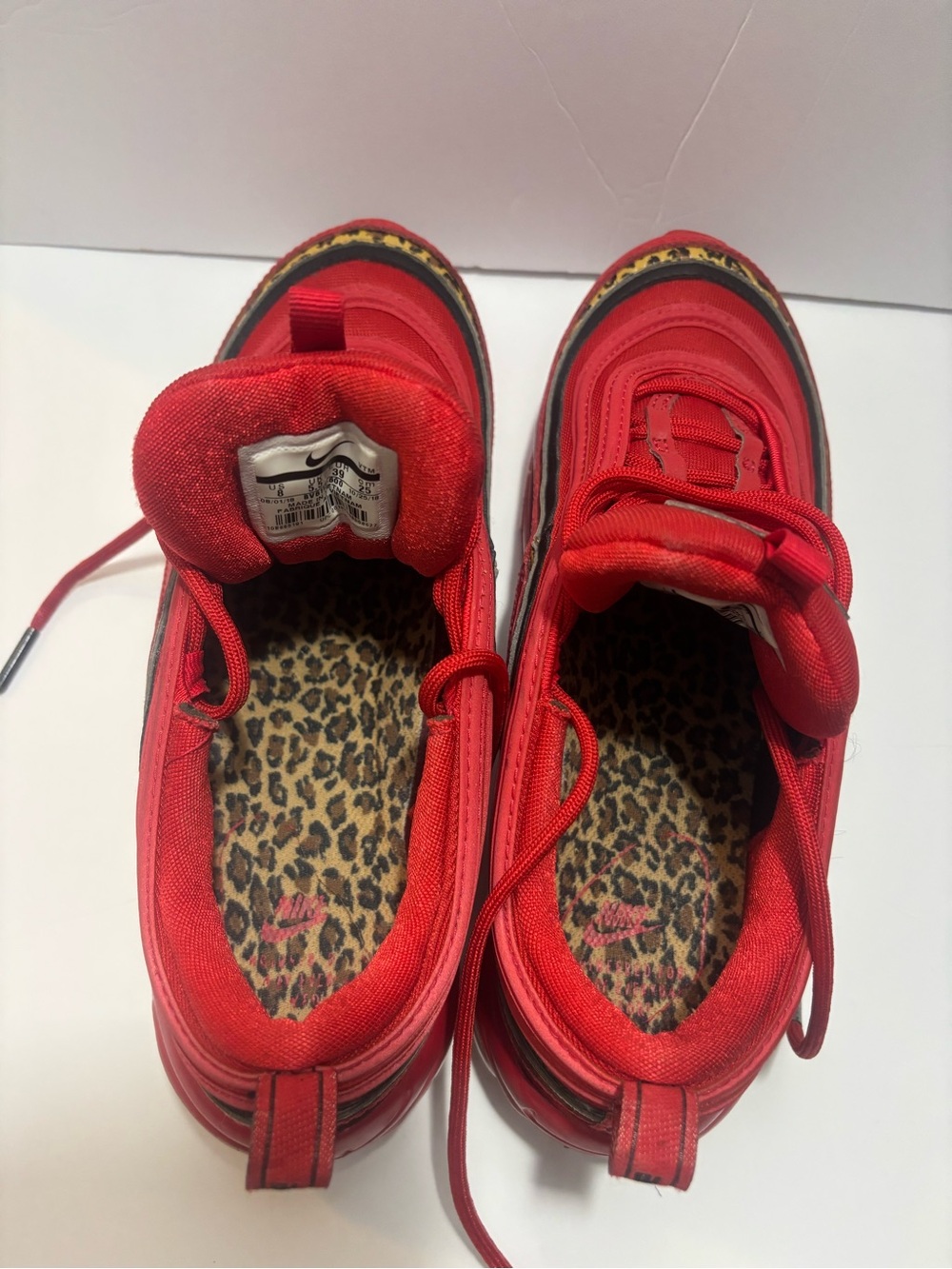 Nike Air Max 97 University Bright Red Woman's Size 8 Leopard
BV6113-600 - Picture 10 of 11
